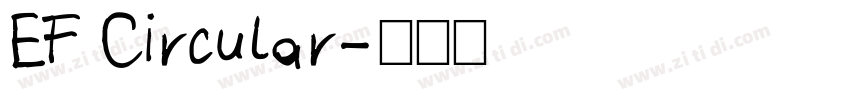 EF Circular字体转换